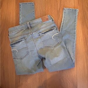 Classic Light Blue Women's Skinny Jeans jeggings stretch